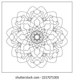 symmetrical stripes, Mandala books, Antistress Coloring page, Artmeditation, 
decoration for interior design, art teraphy, Illustration book, print, tattoo