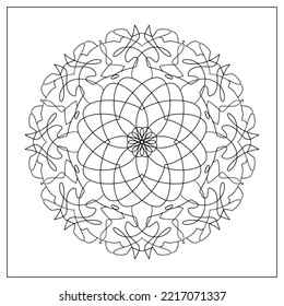 symmetrical stripes, Mandala books, Antistress Coloring page, Artmeditation, 
decoration for interior design, art teraphy, Illustration book, print, tattoo