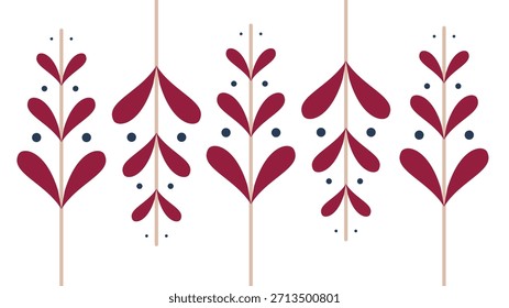 Symmetrisches stilisiertes Motiv einfaches, sich wiederholendes, weißes Hintergrunddesign