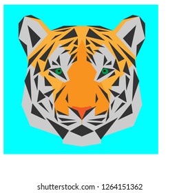 Angry Tiger Head Vector Illustration Stock Vector (Royalty Free ...