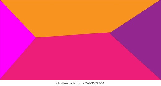 Design vetorial simétrico com quatro triângulos vibrantes formando um padrão moderno e dinâmico. Ideal para fundos, cartazes ou elementos gráficos criativos.estética