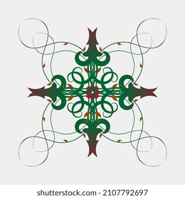 Symmetrical vector image logo illustration and good for decoration or cover decoration