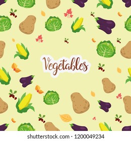 Symmetrical vegetables background