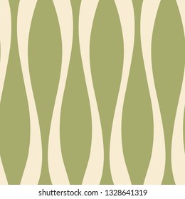 Symmetrical vertical lines endless vector. Simple corrugated shapes seamless pattern.
