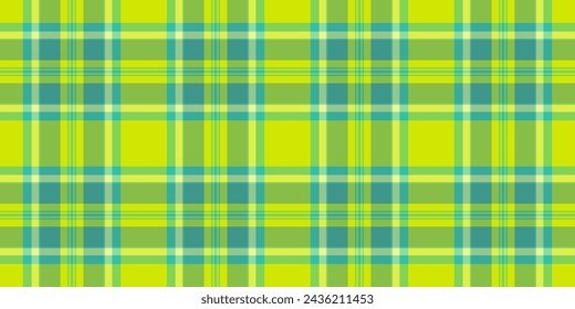 Symmetry background check tartan, dogtooth plaid texture vector. African seamless textile pattern fabric in green and teal color.