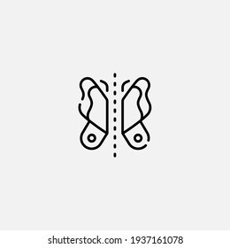 Symmetry icon sign vector,Symbol, logo illustration for web and mobile