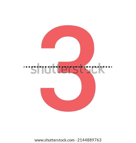 Symmetry Lines in three number