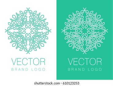 Symmetry pattern vector logo