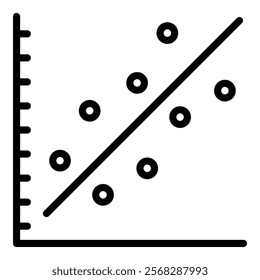 Symmetry Plot Icon Element For Design