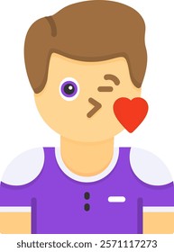 Sympathy Flat Style Icon Design