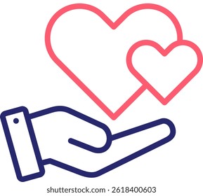 Sympathy Icon Color Vector Illustration