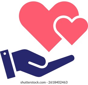 Sympathy Icon Fill Vector Illustration
