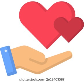 Sympathy Icon Flat Vector Illustration