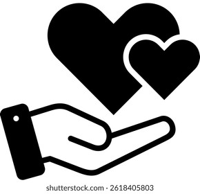 Sympathy Icon Mixed Vector Illustration