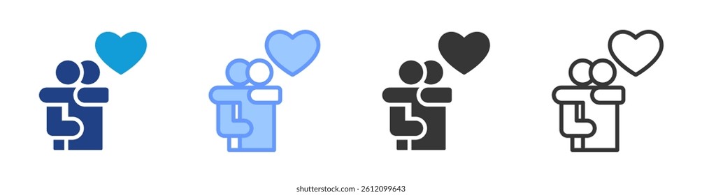 Sympathy icon set multiple style collection