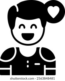 Sympathy Solid Style Icon Design