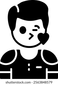 Sympathy Solid Style Icon Design