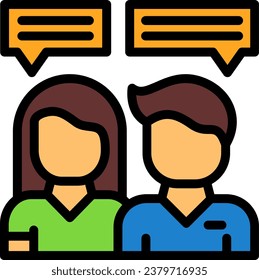 Sympathy Vector Line Filled Icon Design