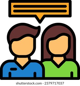 Sympathy Vector Line Filled Icon Design