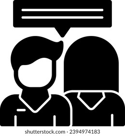 Sympathy Vector Solid Glyph Icon Design