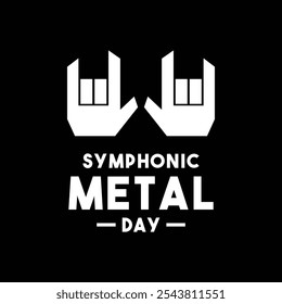 Symphonic Metal Day. Flat design vector. Eps 10.