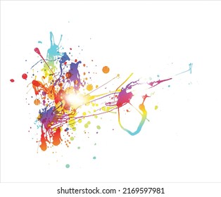 symphony ink vector design with gray background