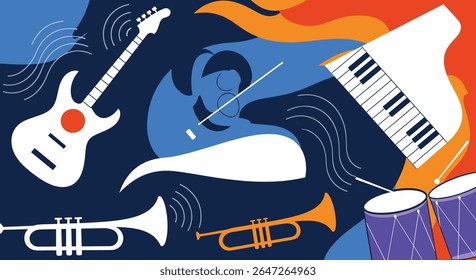 A Symphony of Musical Instruments An Orchestral Blend of Harmony