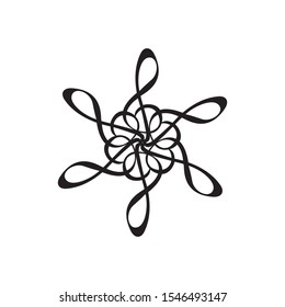 symphony note art logo illustration