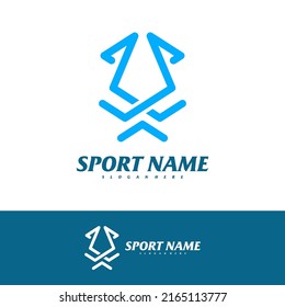 Symple Squid logo design vector template, Squid logo concepts illustration.