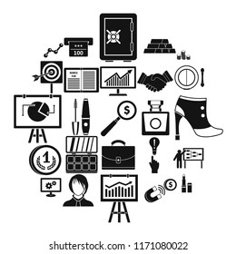 Symposium icons set. Simple set of 25 symposium vector icons for web isolated on white background