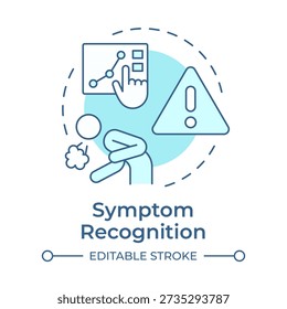 Symptom recognition soft blue