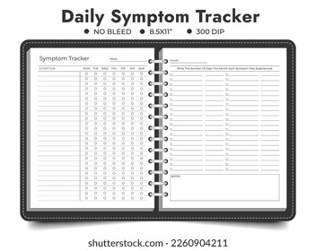 Symptom Tracker Printable, Symptoms Journal, Medical Tracker