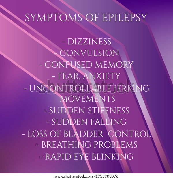 Symptoms Epilepsy Vector Illustration Medical Journal Stock Vector ...