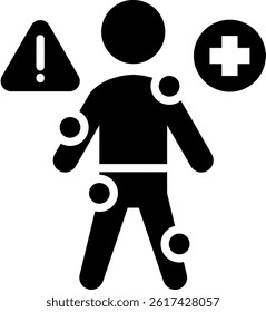 Symptoms Icon Glyph Vector Illustration