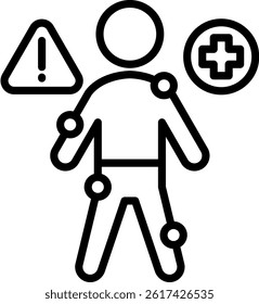 Symptoms Icon Line Vector Illustration