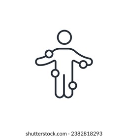 symptoms icon. vector.Editable stroke.linear style sign for use web design,logo.Symbol illustration.