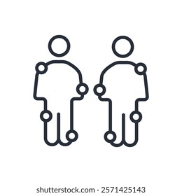 symptoms icon. vector.Editable stroke.linear style sign for use web design,logo.Symbol illustration.