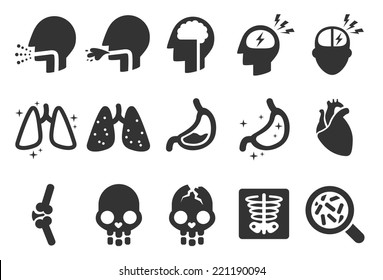 Symptoms Icons - Medical Illustration