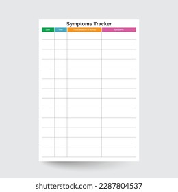 Symptoms Tracker,Monthly Symptom Log,Symptoms Log,Symptom Journal,Health Log Tracker,Symptom Chart,Symptom Diary,Monthly Symptom Log,symptoms printable