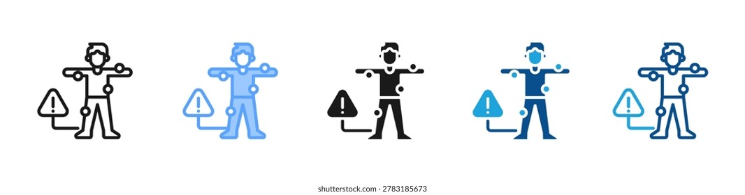 Symptoms web icon with multiple style collection