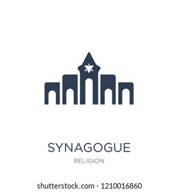 Synagogue icon. Trendy flat vector Synagogue icon on white background from Religion collection, vector illustration can be use for web and mobile, eps10