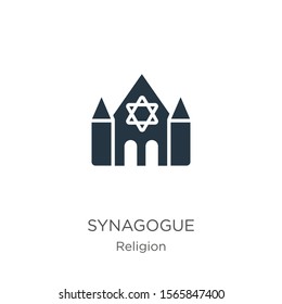 Synagogue icon vector. Trendy flat synagogue icon from religion collection isolated on white background. Vector illustration can be used for web and mobile graphic design, logo, eps10