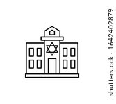 Synagogue, Judaism icon. Simple line, outline vector religion icons for ui and ux, website or mobile application