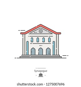 Synagogue - Line color icon