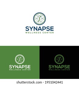 Synapse Wellness Logo Design Vector Illustration