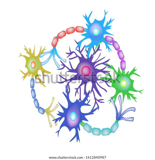 Synapses Neurons Neural Communications Background Synapse Stock