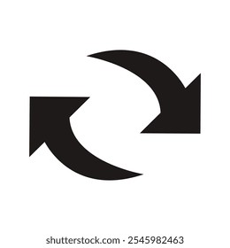 Sync Arrow Minimal Illustration Icon Clip Art Isolated Web Element Cursor