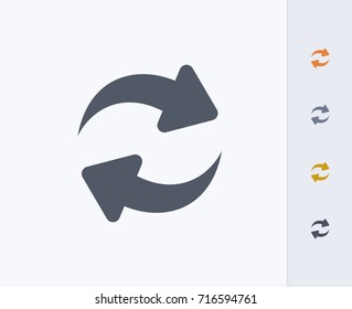 Sync Arrows - Carbon Icons. A professional, pixel-aligned icon.  