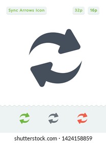 Sync Arrows - Sticker Icons. A professional, pixel aligned icon.