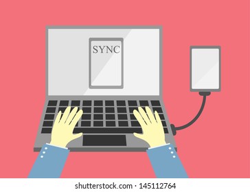 sync computer and phone